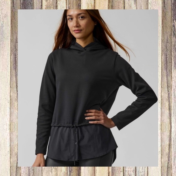 Athleta Tops Athleta Gallery Hoodie In Black Poshmark